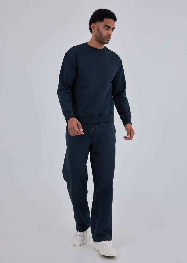 Oversized Unisex Sweat Pants Navy Pewter