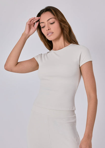 Women's Cap Sleeve Top Bone