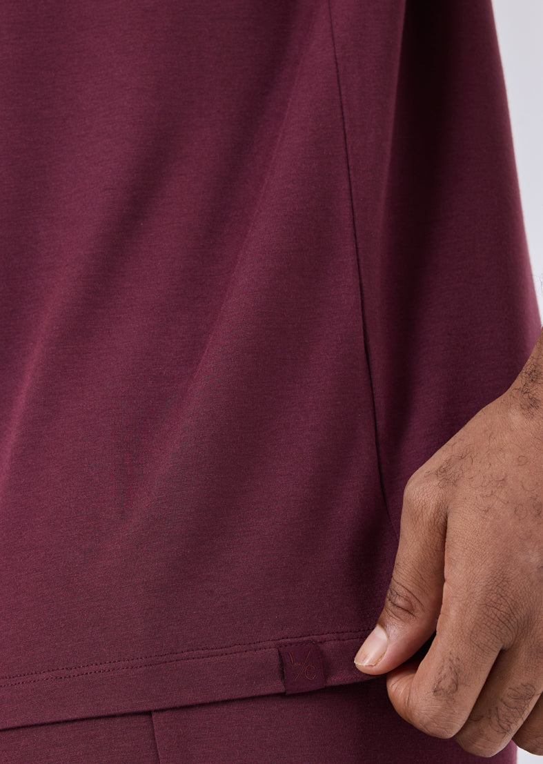 Men's Top Dark Burgundy