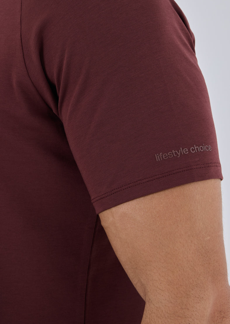 Men's Tee Dark Burgundy