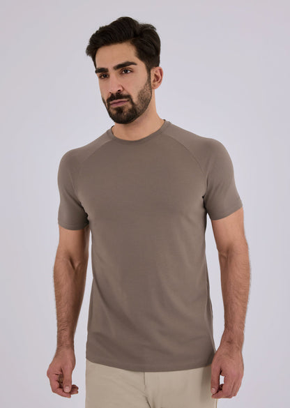 Mens Essential Tee Walnut