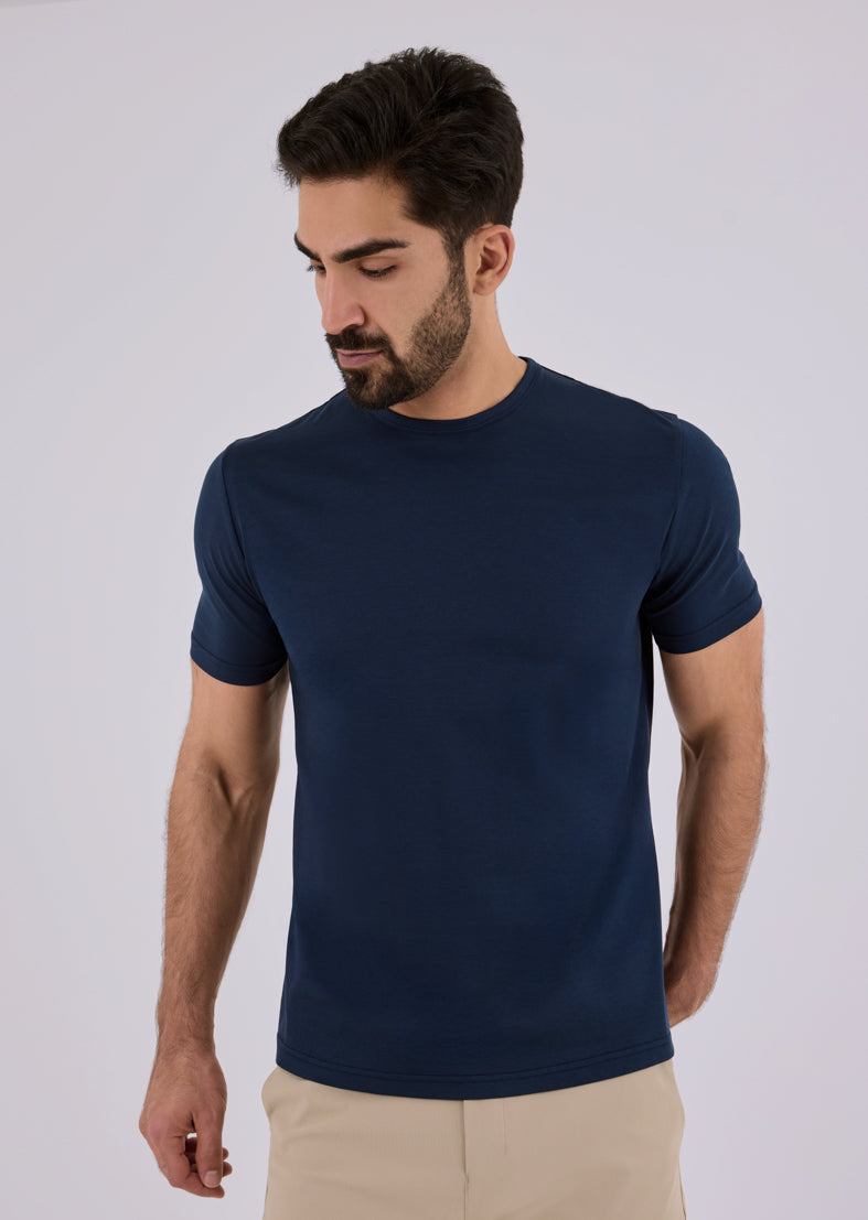 Men's Mercerised Tee Dark navy