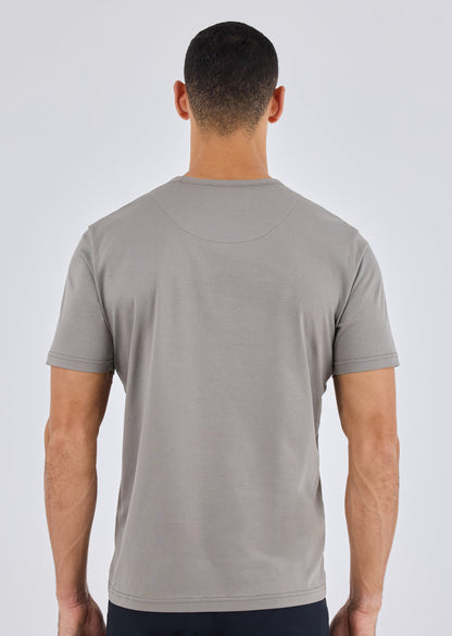 Men's Mercerised Tee Pebble Grey