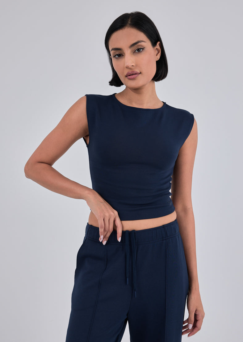 Women's Cap Sleeve Top Dark Navy