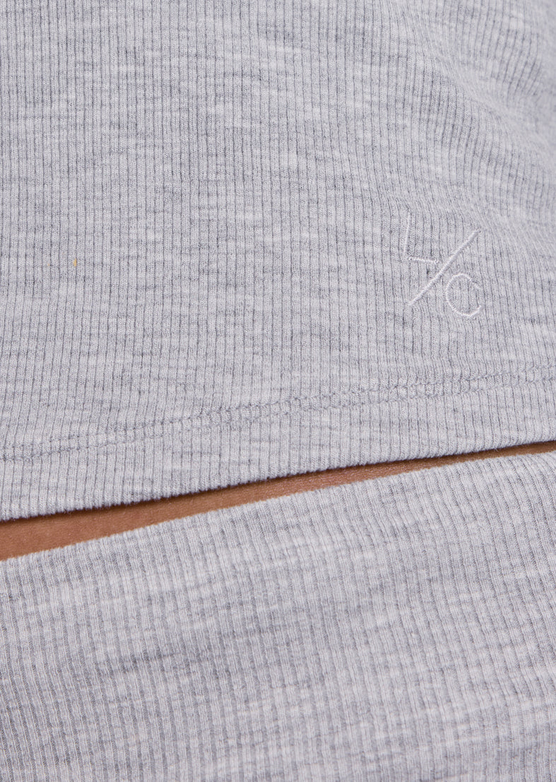 Women's V-Neck Cardigan Grey Marl