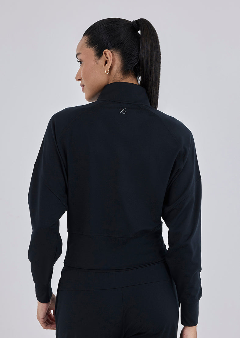Women's Zip Up Black