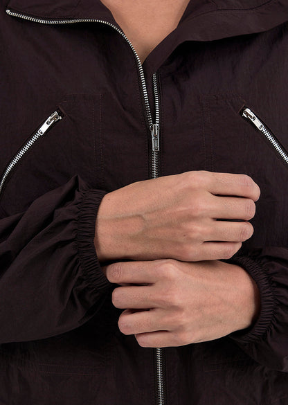 Women's Zip Through Jacket Dark Cocoa