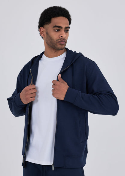 Men's Zip Up Hoodie Dark Navy