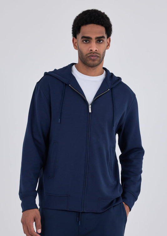 Men's Zip Up Hoodie Dark Navy
